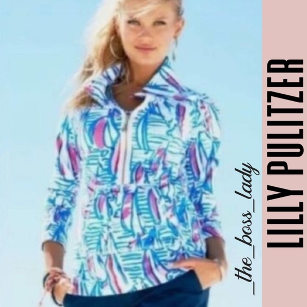 Lilly Pulitzer zip jacket sweater cardigan zip-up Red Right Return Sailboat XXS